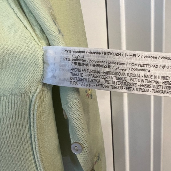 ZARA Knit Floral Embroidery Cardigan & Top - Picture 7 of 8